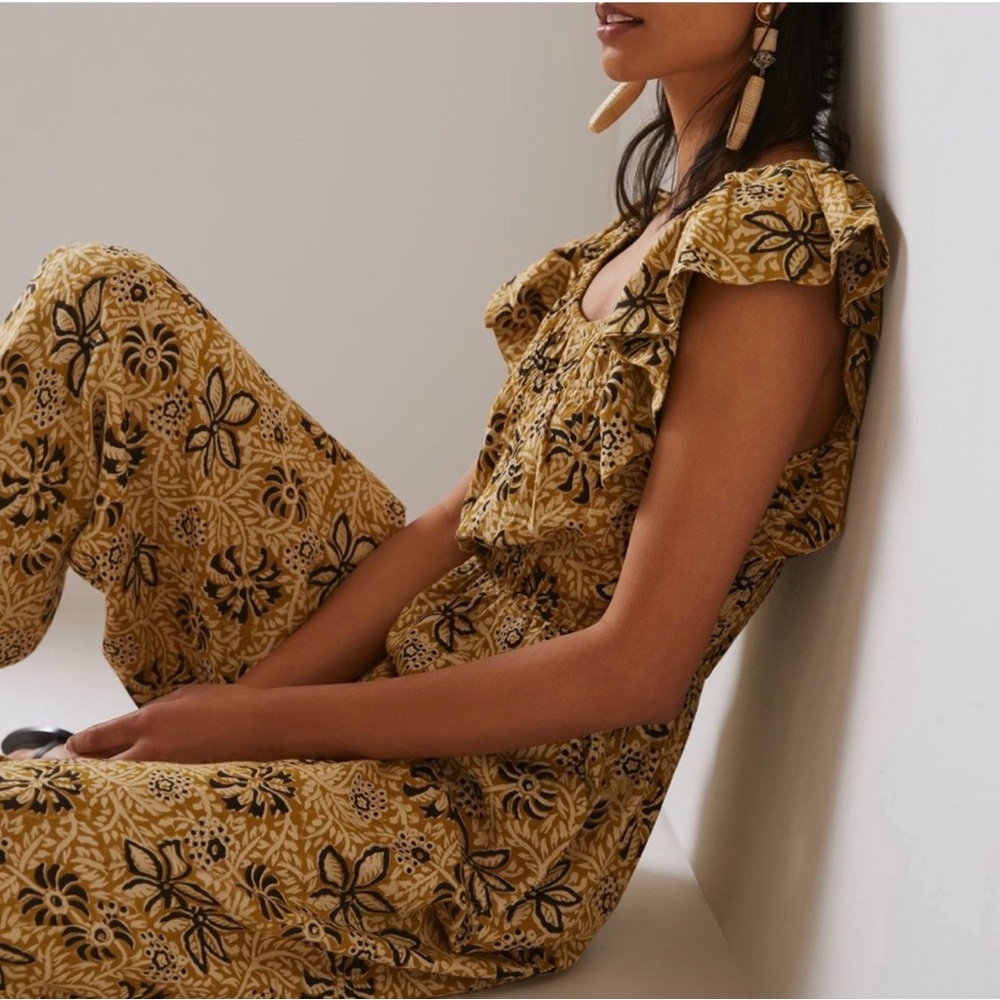 Anthropologie Kopal Myra Floral Jumpsuit S - Picture 3 of 10